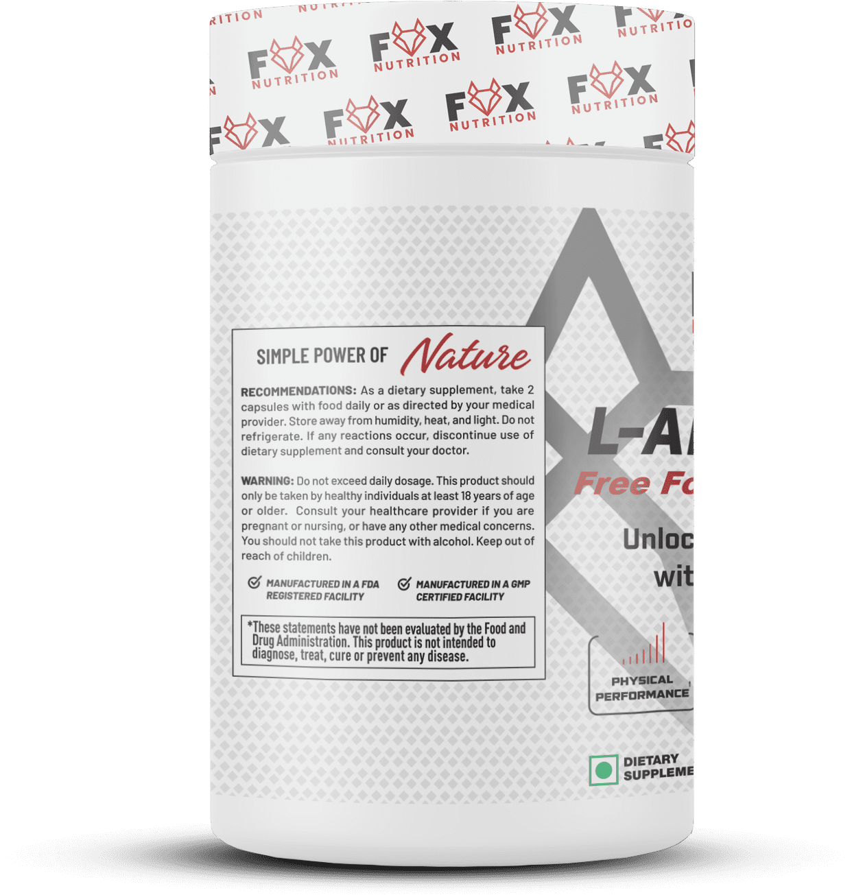 L-Arginine 1100mg – Pre-Workout Pump & Blood Flow Support (120 Tablets) - Image 3