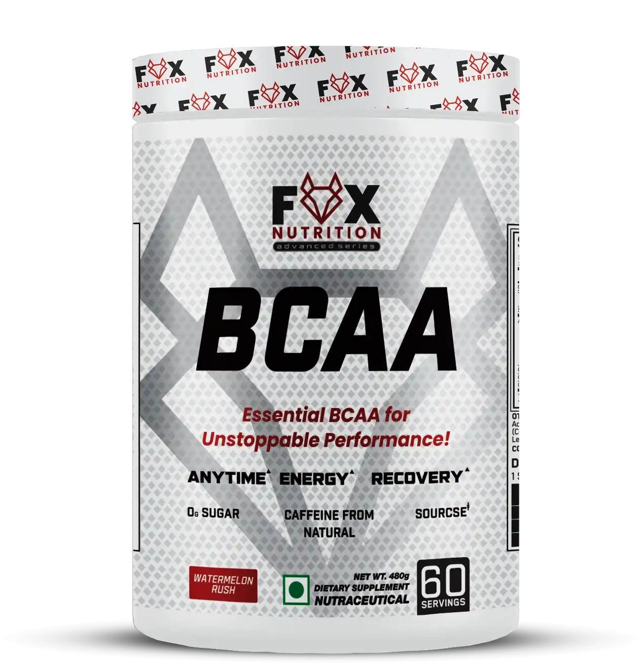FoxNutrition BCAA supplement for muscle recovery, endurance and energy support in India