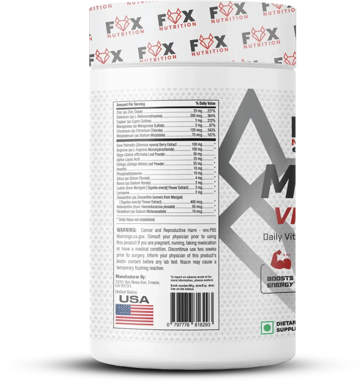 FoxNutrition Multivitamin supplement for daily energy, immunity and recovery in India