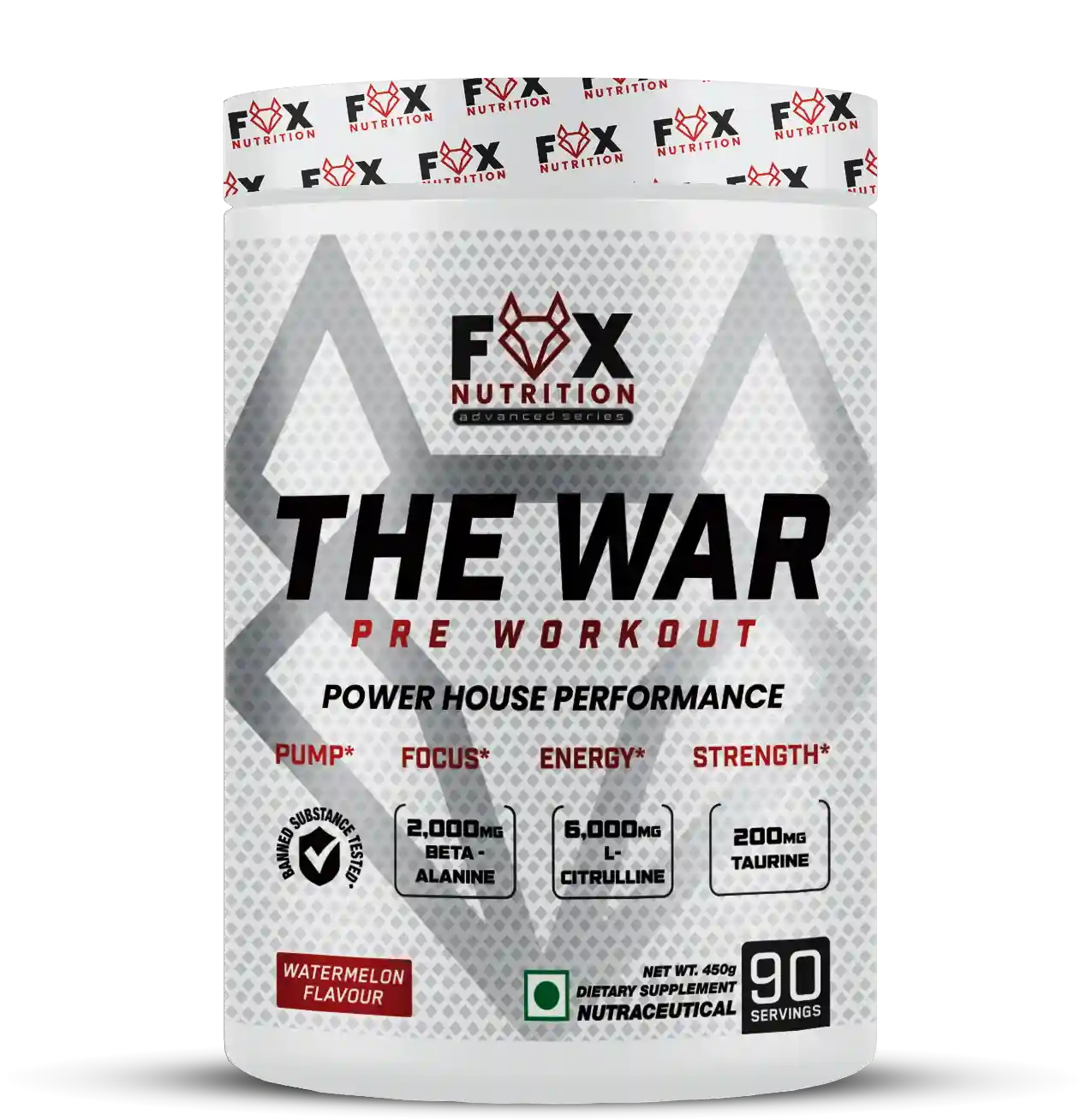 FoxNutrition THE WAR pre workout supplement for energy, focus and muscle pump in India