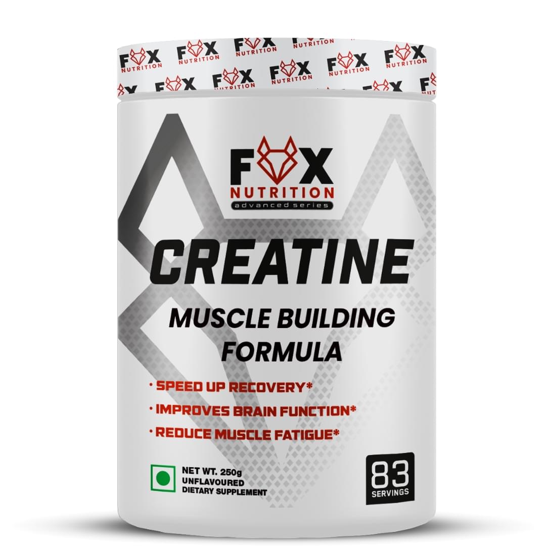 fox nutrition creatine powder muscle building formula 83 servings supplement
